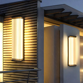 Waterproof Modern Rectangular Metal Outdoor Wall Light Zawala Image - 3