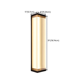 Waterproof Modern Rectangular Metal Outdoor Wall Light Zawala Image - 30