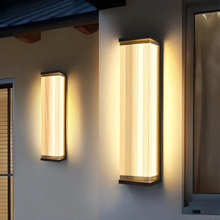 Waterproof Modern Rectangular Metal Outdoor Wall Light Zawala Image - 4
