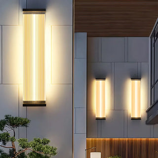 Waterproof Modern Rectangular Metal Outdoor Wall Light Zawala Image - 5