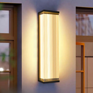 Waterproof Modern Rectangular Metal Outdoor Wall Light Zawala Image - 6