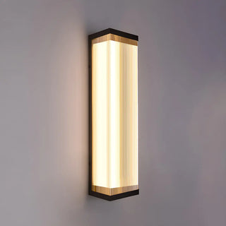 Waterproof Modern Rectangular Metal Outdoor Wall Light Zawala Image - 9