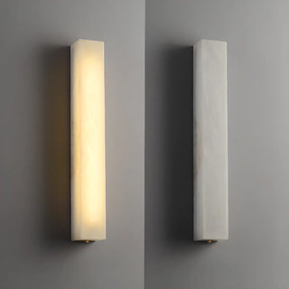 Modern Rectangular White Metal Wall Sconce Light Image - 15