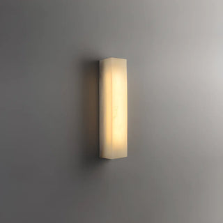 Modern Rectangular White Metal Wall Sconce Light Image - 6