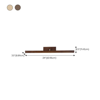 Rectangular Simple Wooden Wall Mounted Vanity Light Zawala Image - 11
