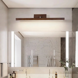 Rectangular Simple Wooden Wall Mounted Vanity Light Zawala Image - 4