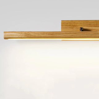 Rectangular Simple Wooden Wall Mounted Vanity Light Zawala Image - 7