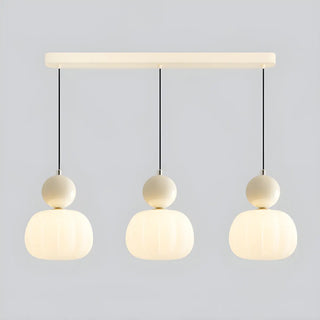 Modern Dome Metal Pendant Dining Room Red Large 3-Light Zawala Image - 8