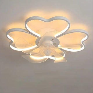 Stylish Linear Flower Modern Remote Ceiling Fan Light Zawala Image - 16