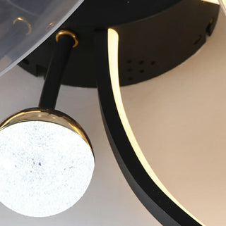 Stylish Linear Flower Modern Remote Ceiling Fan Light Zawala Image - 21