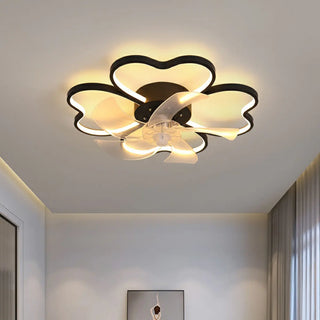 Stylish Linear Flower Modern Remote Ceiling Fan Light Zawala Image - 24