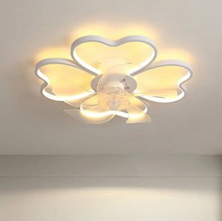 Stylish Linear Flower Modern Remote Ceiling Fan Light Zawala Image - 25