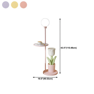 ZOWALA - Modern Resin Tulip Floor Lamp #size