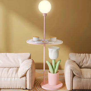 ZOWALA - Modern Resin Tulip Floor Lamp Image - 4