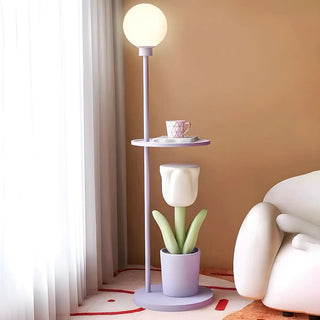 ZOWALA - Modern Resin Tulip Floor Lamp Image - 7