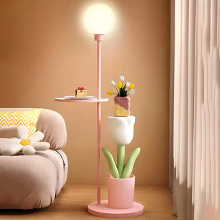 ZOWALA - Modern Resin Tulip Floor Lamp Image - 8