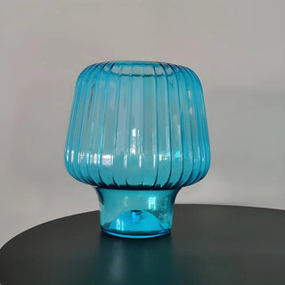 Nordic Simple Mushroom Glass Decor Bedroom Table Lamp Zawala Image - 12
