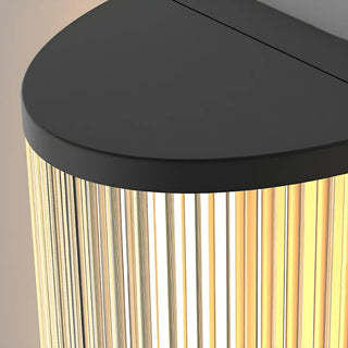 Modern Cylinder Black Metal Outdoor Wall Sconce Light Zawala Image - 10