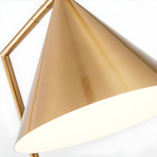 Adjustable Gold Cone Modern Metal LED Floor Lamp Zawala Image - 13