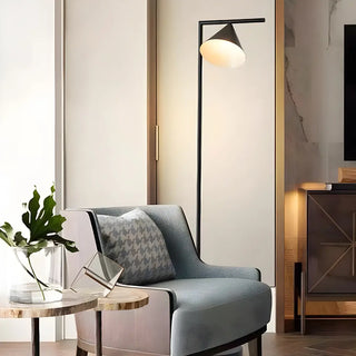 Adjustable Gold Cone Modern Metal LED Floor Lamp Zawala Image - 8