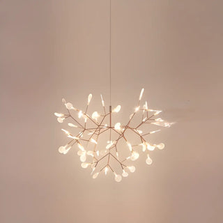 ZOWALA - Circle Branch Metal Acrylic Living Room Chandelier Image - 4