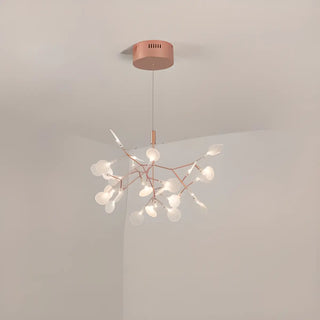 ZOWALA - Circle Branch Metal Acrylic Living Room Chandelier Image - 6