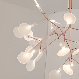 ZOWALA - Circle Branch Metal Acrylic Living Room Chandelier Image - 9