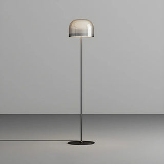 Modern Black Glass Dome Living Room LED Floor Lamp Zawala Image - 13