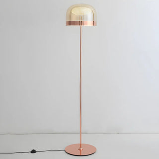 Modern Black Glass Dome Living Room LED Floor Lamp Zawala Image - 15