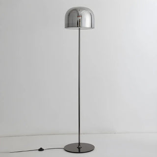 Modern Black Glass Dome Living Room LED Floor Lamp Zawala Image - 16