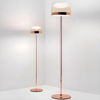 Modern Black Glass Dome Living Room LED Floor Lamp Zawala Image - 8