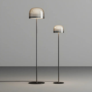 Modern Black Glass Dome Living Room LED Floor Lamp Zawala Image - 9