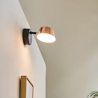Modern Adjustable Black Cylinder LED Wall Sconce Zawala Image - 1