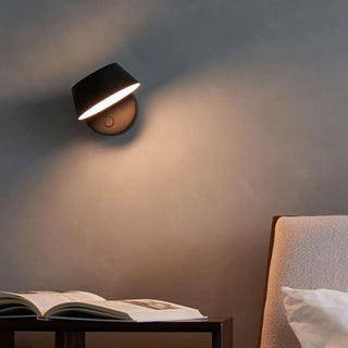 Modern Adjustable Black Cylinder LED Wall Sconce Zawala Image - 3