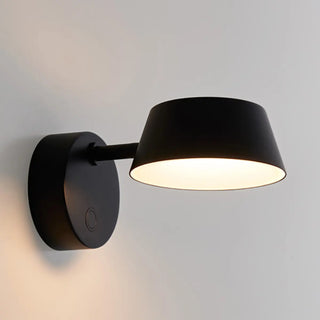 Modern Adjustable Black Cylinder LED Wall Sconce Zawala Image - 5