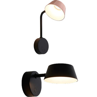 Modern Adjustable Black Cylinder LED Wall Sconce Zawala Image - 9