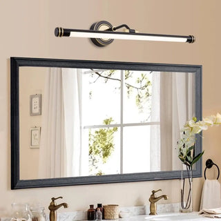 Rotatable Black Modern Cylinder Metal Vanity Light Zawala Image - 1
