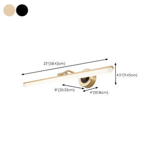 Rotatable Black Modern Cylinder Metal Vanity Light Zawala Image - 14