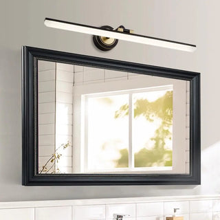 Rotatable Black Modern Cylinder Metal Vanity Light Zawala Image - 2
