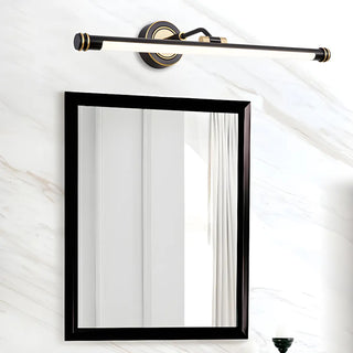 Rotatable Black Modern Cylinder Metal Vanity Light Zawala Image - 3