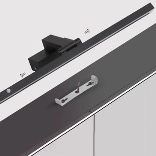 Adjustable Black Rectangular Vanity Mirror Light Zawala Image - 9