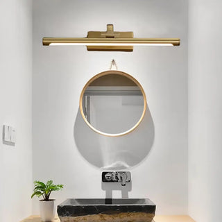 ZOWALA - Elegant Gold Cylinder Vanity Mirror Light Fixture Image - 1