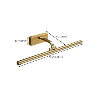 ZOWALA - Elegant Gold Cylinder Vanity Mirror Light Fixture #size