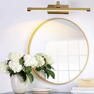 ZOWALA - Elegant Gold Cylinder Vanity Mirror Light Fixture Image - 5