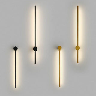 Modern Sleek Linear Metal LED Wall Sconce Light Zawala Image - 15