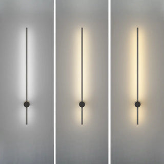 Modern Sleek Linear Metal LED Wall Sconce Light Zawala Image - 17