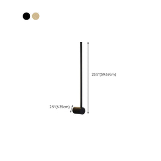Modern Sleek Linear Metal LED Wall Sconce Light Zawala #size