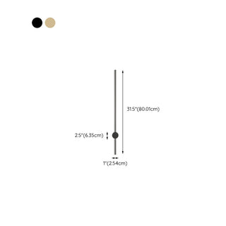 Modern Sleek Linear Metal LED Wall Sconce Light Zawala Image - 25