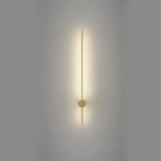 Modern Sleek Linear Metal LED Wall Sconce Light Zawala Image - 8