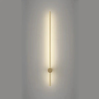 Modern Sleek Linear Metal LED Wall Sconce Light Zawala Image - 9